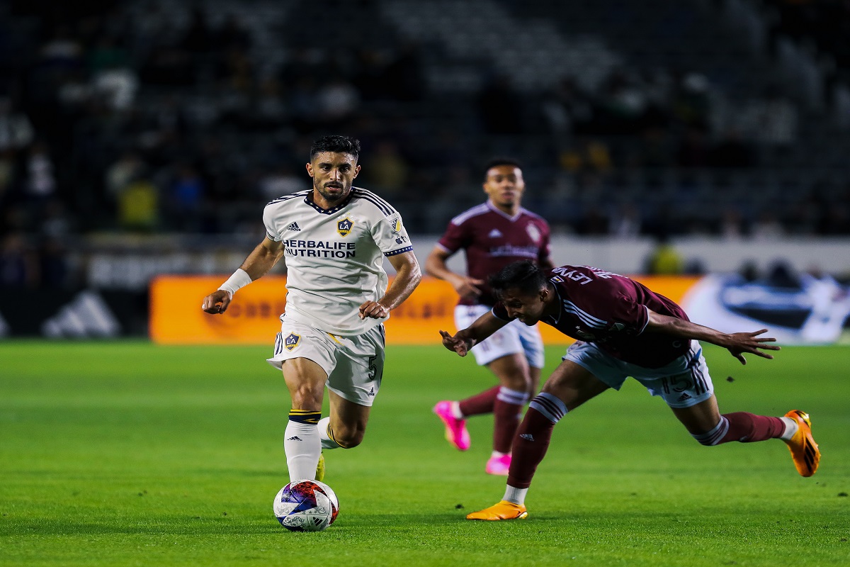 LA Galaxy Midfielder Gaston Brugman started in a 3-1 home loss to the Rapids on match day 10 in MLS play. (Photo Credit: LA Galaxy)