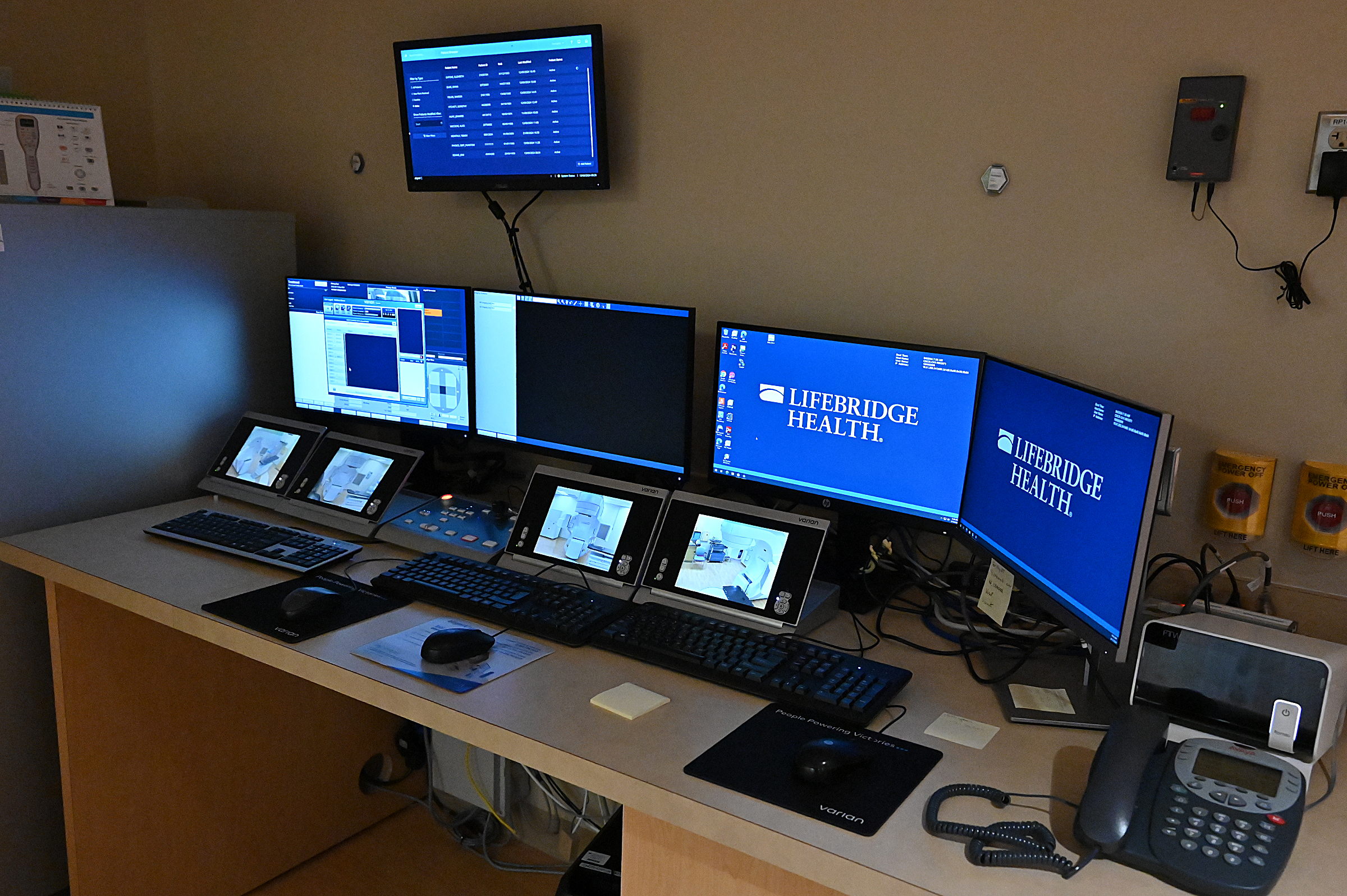 The control area for the TrueBeam™ 4.0 linear accelerator. A...