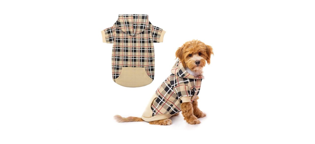 Expawlorer Plaid Dog Hoodie