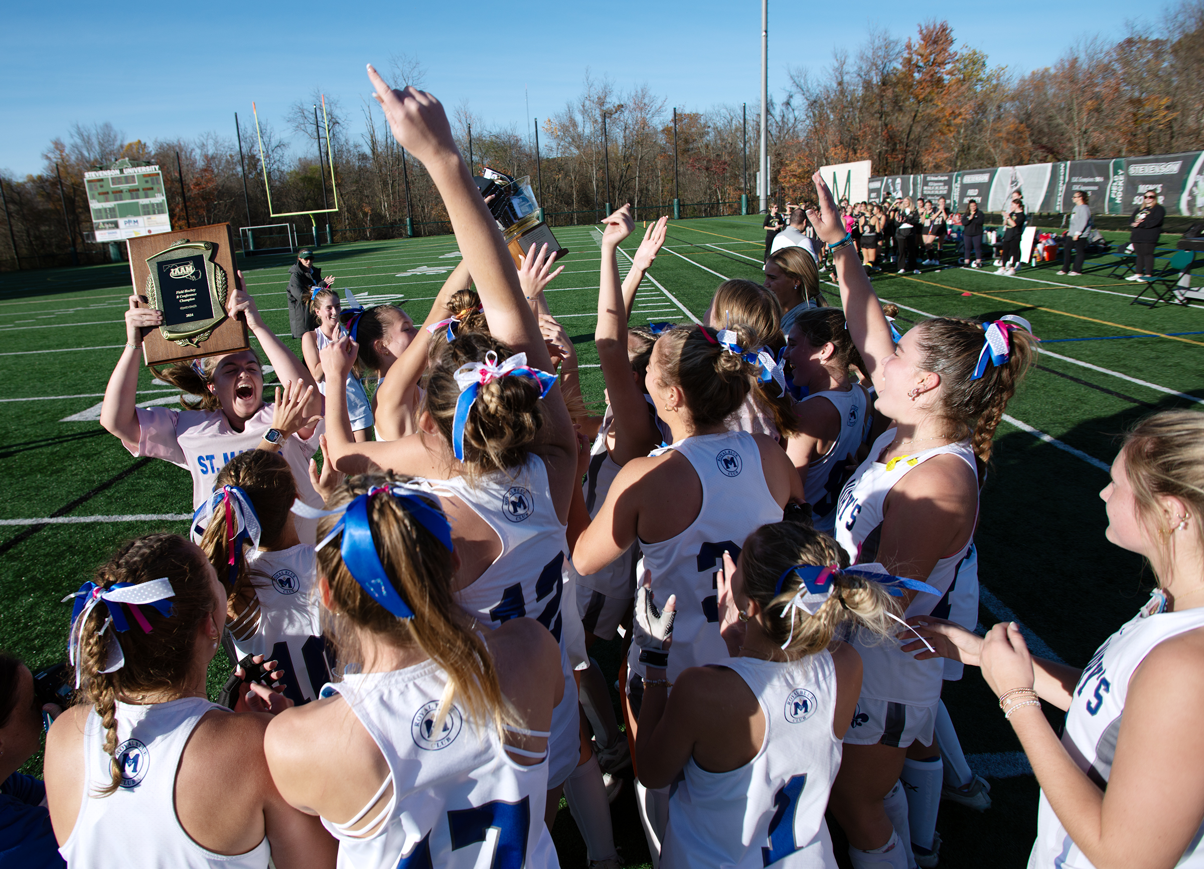 Nov. 3, 2024- St. Mary’s celebrates after beating John Carroll...