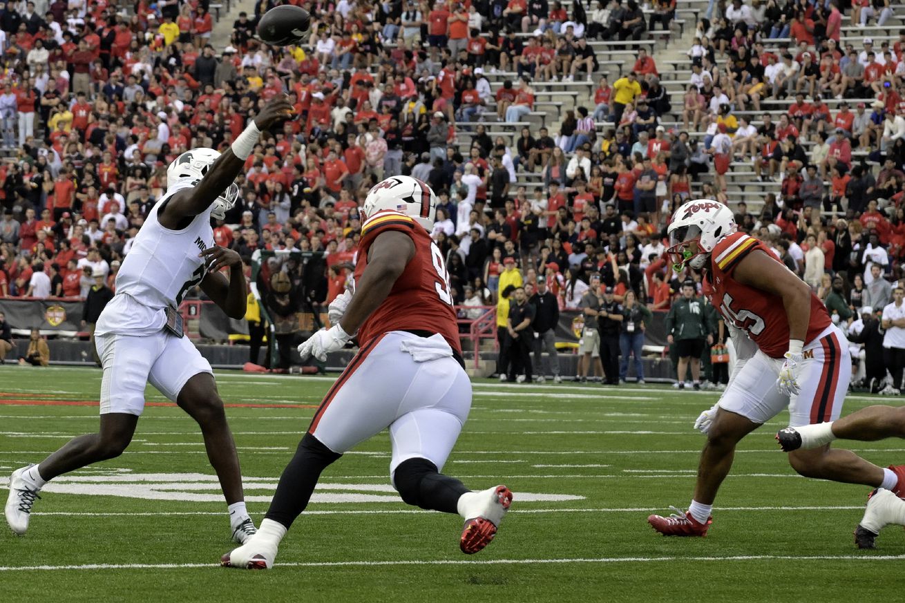 COLLEGE FOOTBALL: SEP 07 Michigan State at Maryland