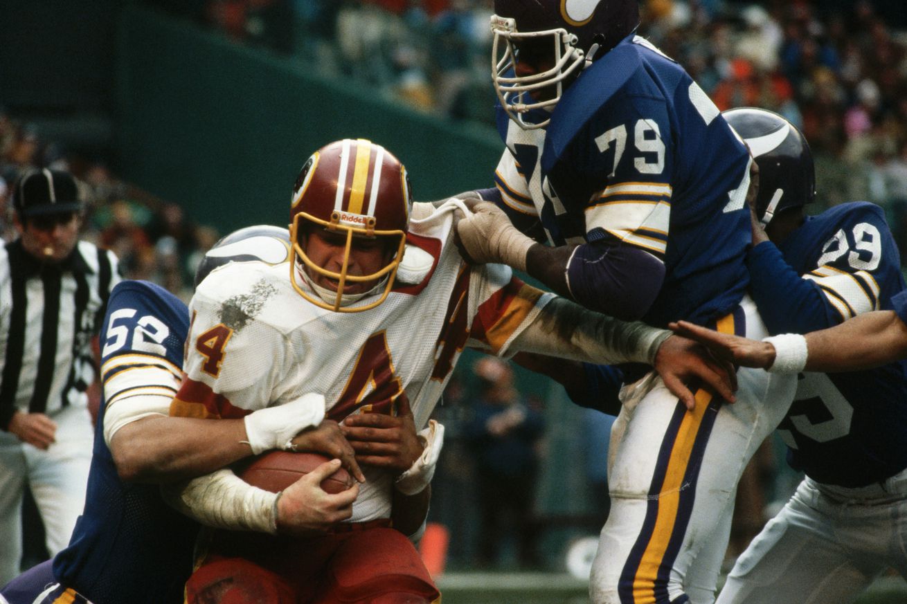 John Riggins Carries the Football for the Redskins