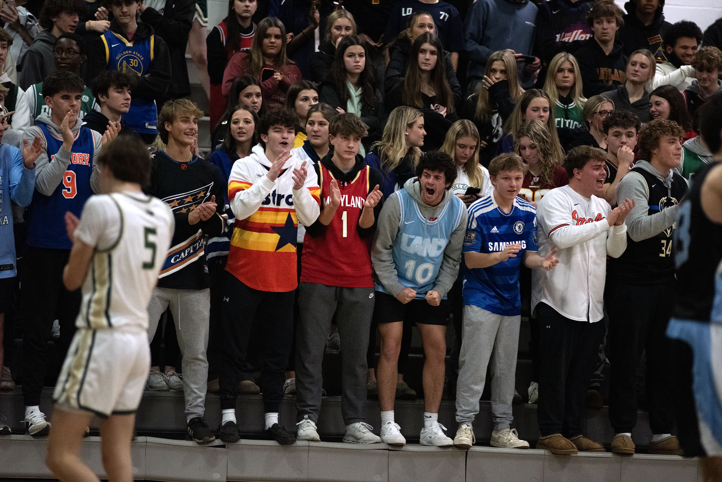 Jan. 14, 2025- Century's student section cheers on their team...