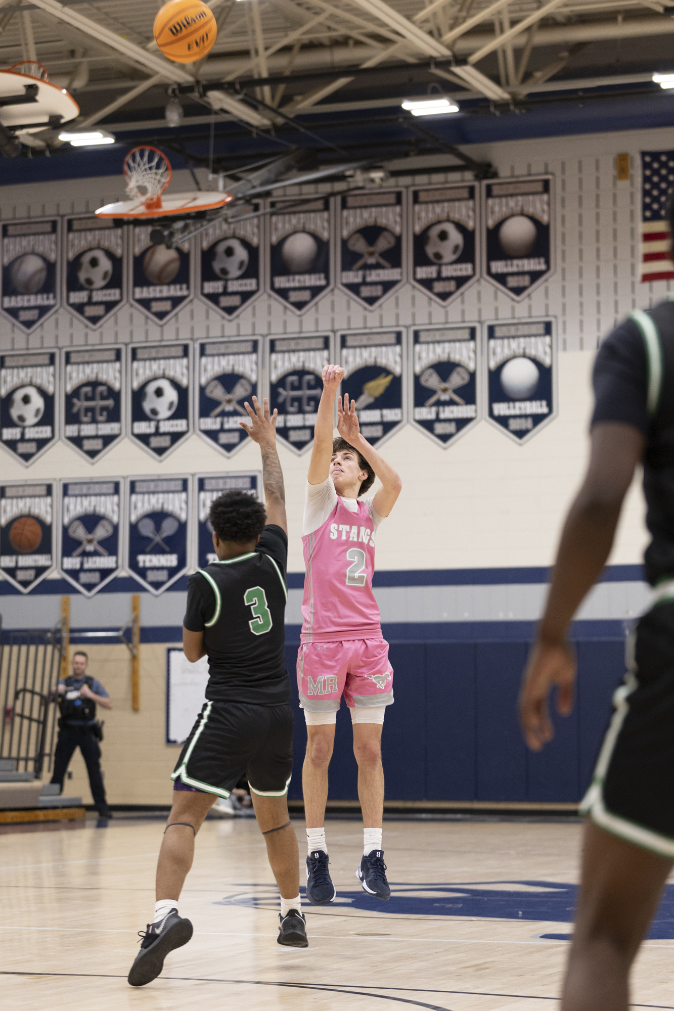 Blake Willingham take a deep shot during the game between...