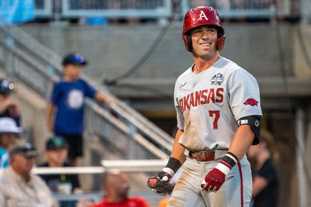 NCAA Baseball: College World Series-Arkansas vs Ole Miss