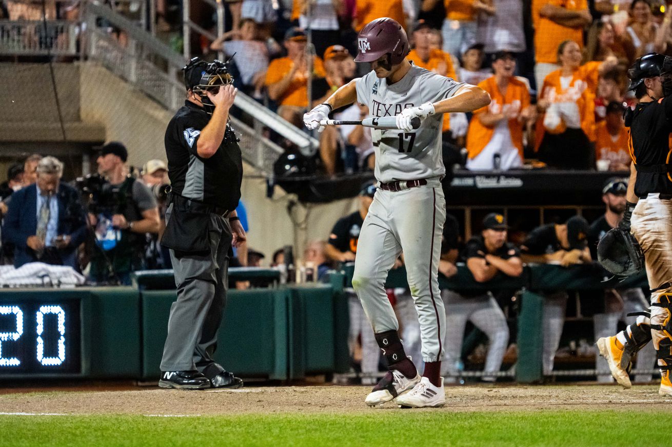 NCAA Baseball: College World Series-Tennessee v Texas A&M